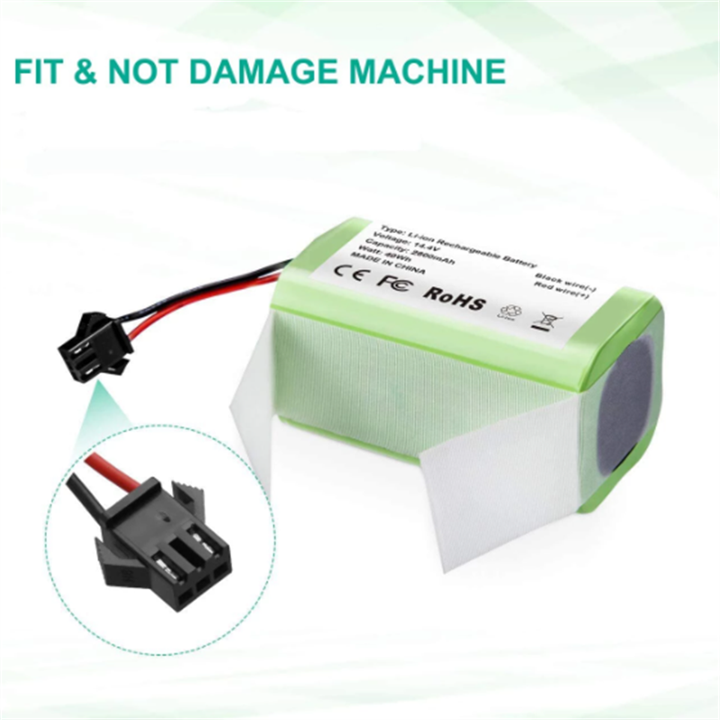 Bateria de substituição de 14.4v 2800mah compatível com ecovacs deebot n79 n79s dn622 &amp; eufy robovac 11,11s, 12,15c, 15t, 35c, g10 híbrido