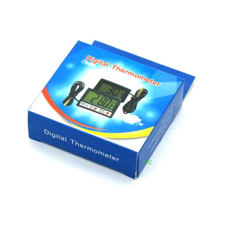 Mini -50~+70C Indoor /Outdoor Digital Thermometer Temperature Meter For Refrigerator Car, Home, Office With 1M Probe