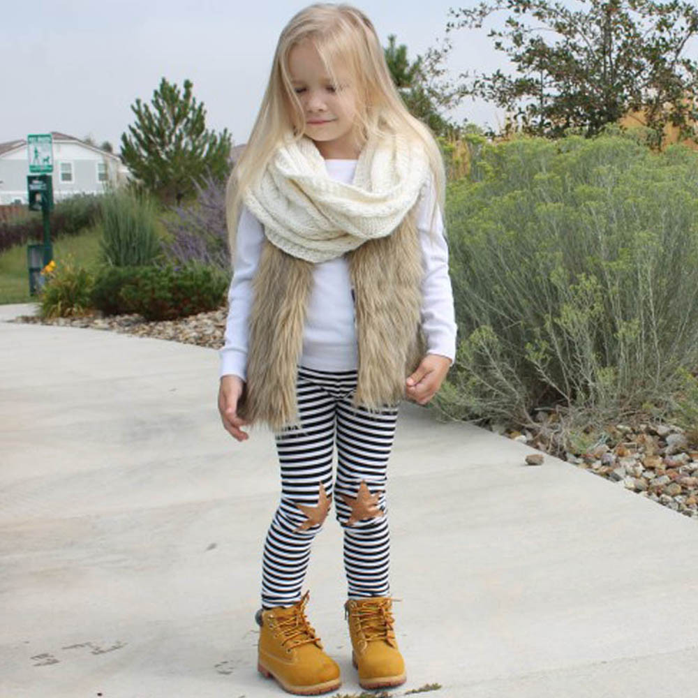 Nieuwkomers Solid Faux Fur Vest Peuter Meisje Winter Warme Kleding Kids Baby Vest Dikke Jas Uitloper BFOF