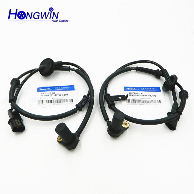 HW 95671-1C000 & 95671-1C010 Frente ESQUERDA & Direita ABS Da Roda Sensor de Velocidade para HYUNDAI GETZ TB UM CONJUNTO