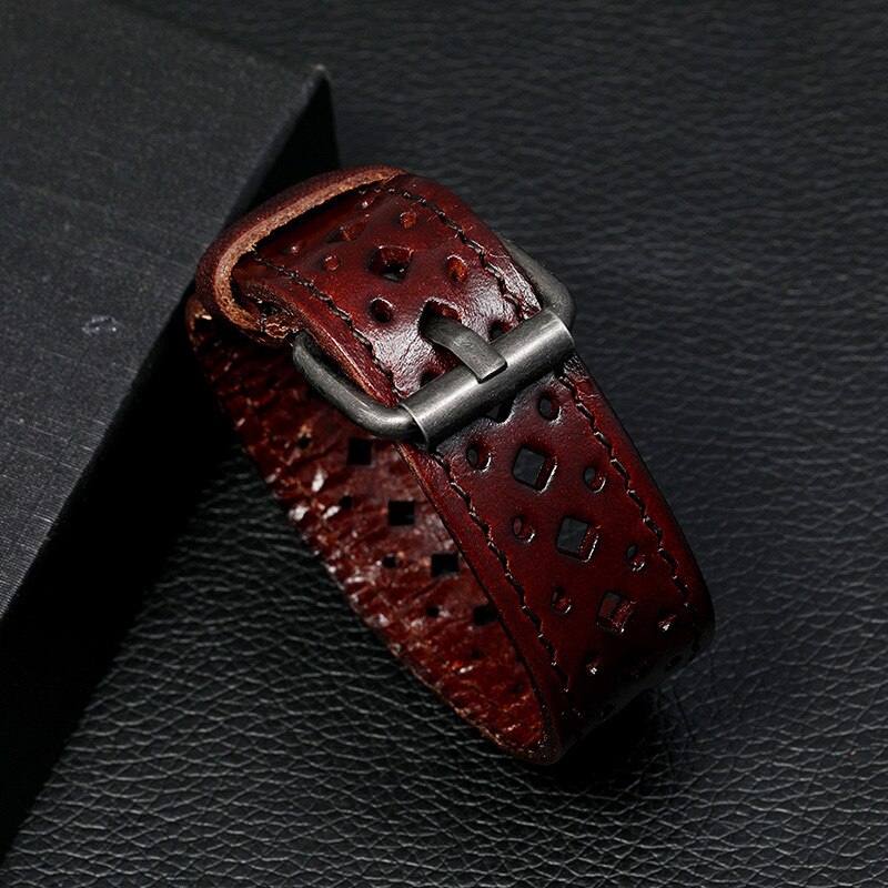 Niuyitid Retro Hollow Out Mannen Armband Hand Sieraden Pulsera Bijoux Party Drie Kleuren