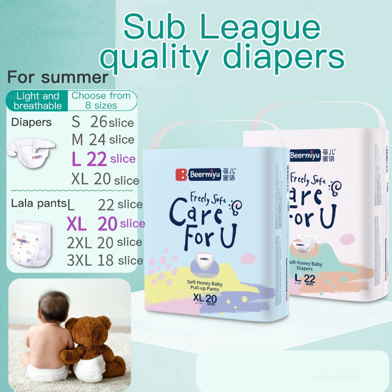 18/20/22/24/26Pcs Luiers Voor Kinderen Slipje Nappy Pasgeboren Wegwerp Luier Voor 3-17Kg Unisex Baby Natte En Droge Luiers