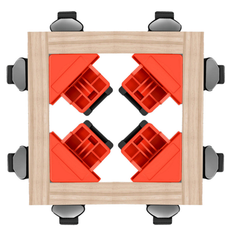 4 Stuks 90 Graden Hoek Klem Verstelbare Enkele Handvat Lente Geladen Rechte Hoek Klem Swing Houtbewerking Clip Clamp Tool