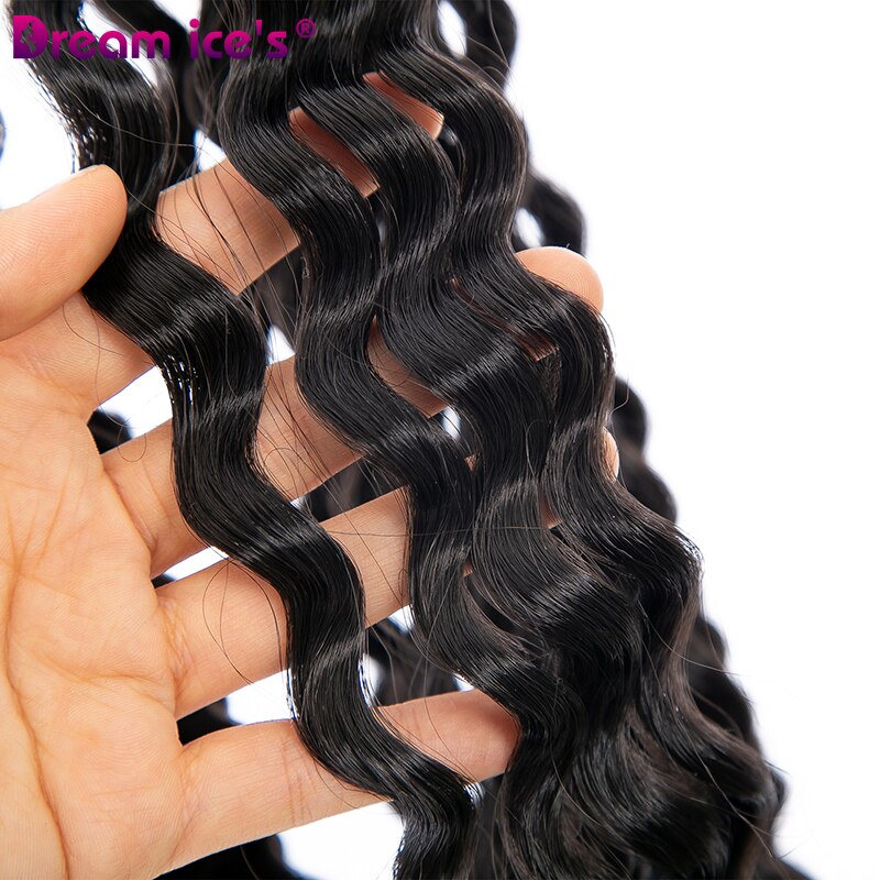 Coda di cavallo sintetica a onde profonde passione tre estensioni dei capelli intrecciate coda di cavallo coda di cavallo Hairpieces Spice Girls Cosplay Dream ice
