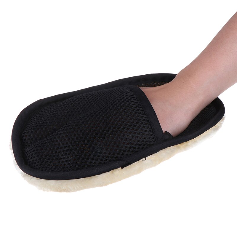 1 Pièces Kit D'entretien Des Chaussures En Tissu Imperméable Gants de Velours D'ouatine De Corail Éponge De Nettoyage Gants de Lavage