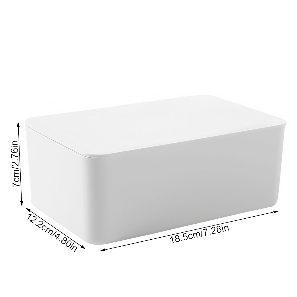 Baby tissues doos met deksel papier dispenser container servetten opbergdoos antislip tissues houder, zwart: 02