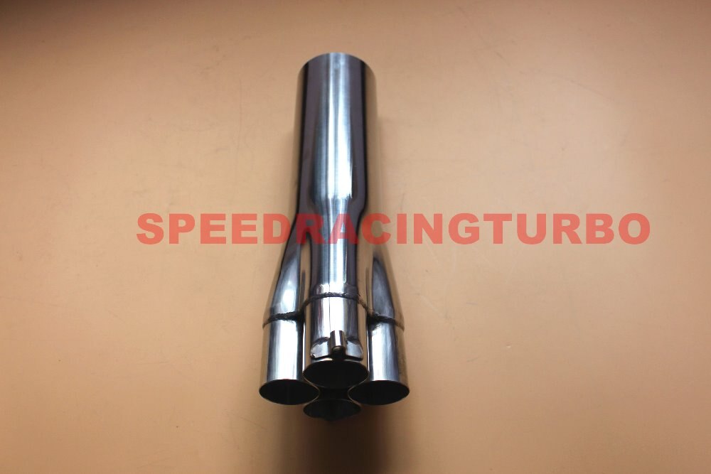 SPEEDRACINGTURBO Cabecera de escape colector de deslizamiento en 1 3/4 "tubo de 3,5" únicas los colectores de acero inoxidable colector de escape