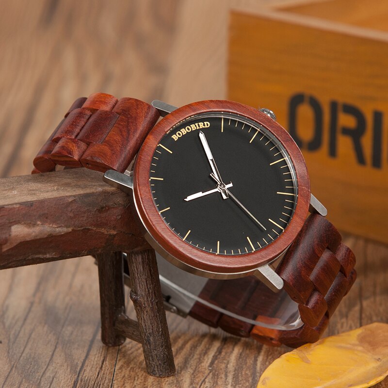 Montre homme BOBO BIRD drewniane zegarki dla mężczyzn ceny specjalne zegarki na rękę wysokiej jakości drewniany zegarek zegar człowiek Dropshipping