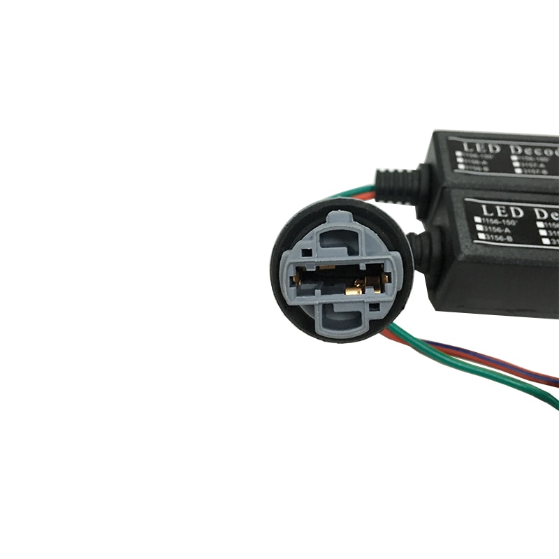 Lot de 7440 w21w t20 2 anti-erreur canbus, décodeur led, avertissement, annuleur d'erreur pour ampoule de clignotant led, décodeur d'ampoule led
