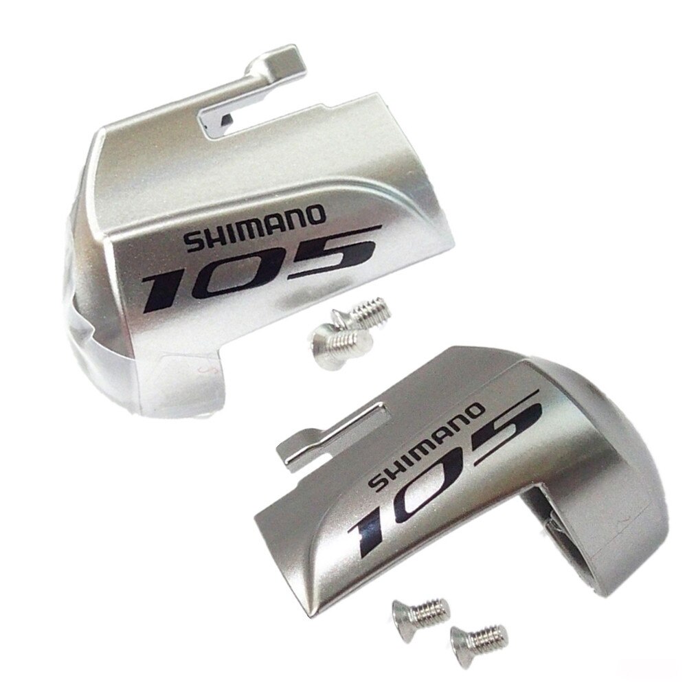 Plaque de nom de levier Shimano 105 ST-5800 avec vis de fixation 5800 main gauche/droite, plaque de commande argentée UNGHIA: Pair