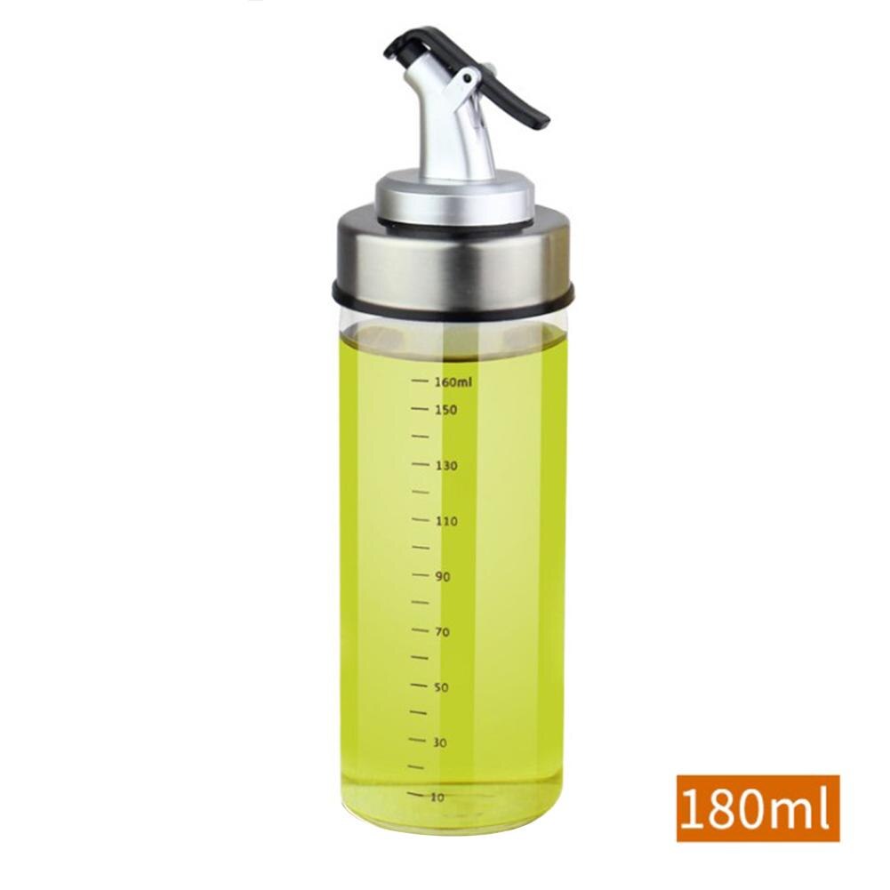 condimento de cocina borosilicato de acero inoxidable vinagre aceite de oliva dispensador botella olla a prueba de fugas cocina caja de condimentos: 180ML