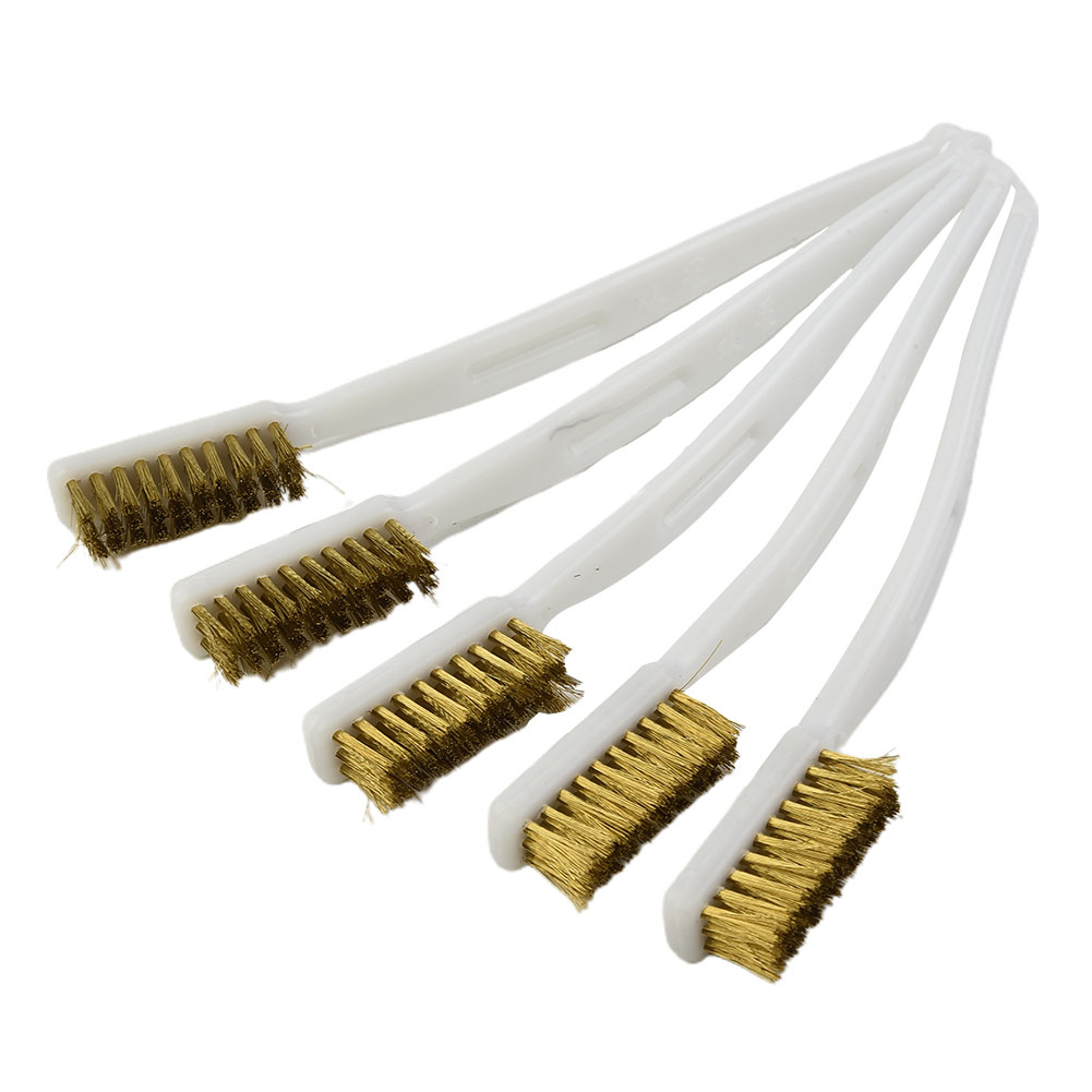 Escova de dentes industrial mini cobre aço náilon fio escova de fio de aço inoxidável sujeira dura limpeza escova de dentes ﻿