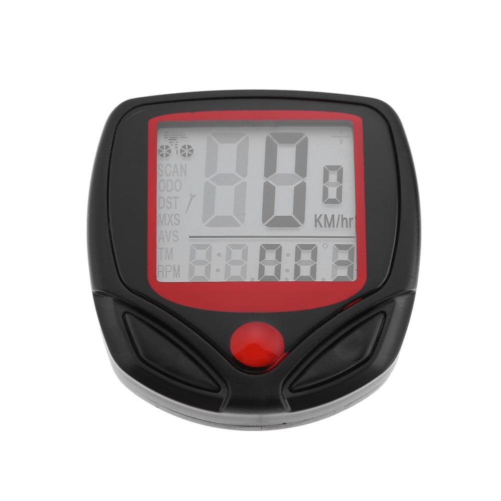 Waterproof 15 Function LCD Bike Bicycle Odometer Speedometer Cycling Speed Measuring Tool Outdoor Cycling Riding Accessories: 01