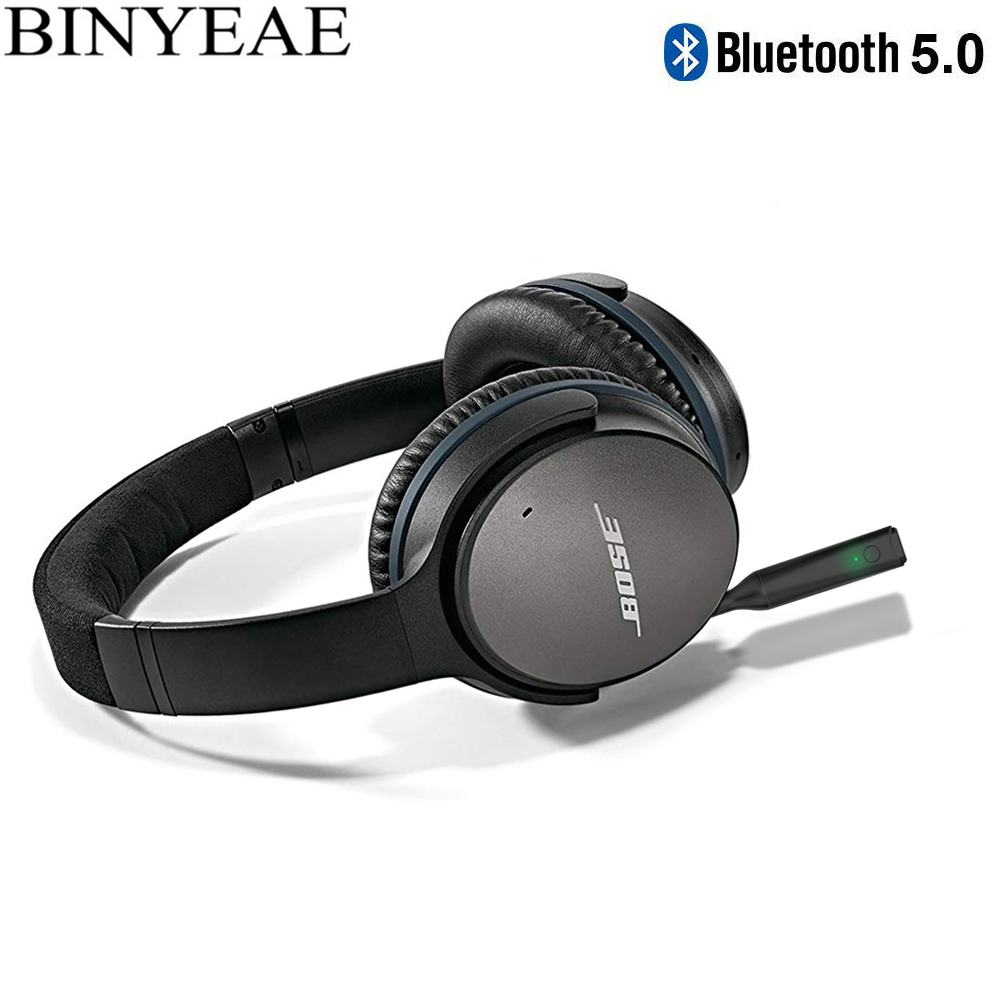 Bluetooth 5.0 Wireless Stereo Audio Adapter For Bose Soundlink Quiet Comfort 25 QC25 OE2 OE2i AE2 AE2i On Around Ear Headphones