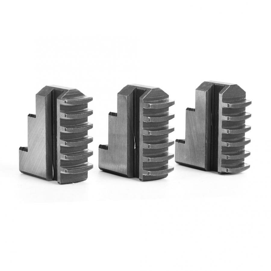 Lathe Chuck 3Pcs K11-100 External Jaw 4in Chuck 20CrMnTi High Strength Long Service Life Chuck Jaw