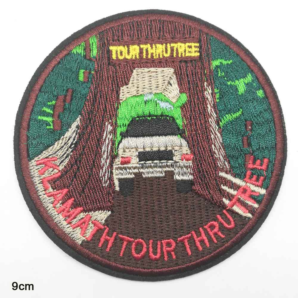 Outdoor Eerder In De Berg Sport Thema Geborduurd Ijzer Op Doek Kleding Patch Voor Kleding Jeans Rugzakken: shu (thru tree(H1-3
