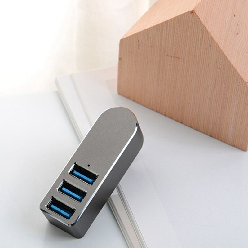 Aluminium Roterende USB3.0 Hub Hub Splitter 4 Port Usb 3.0Hub Extension