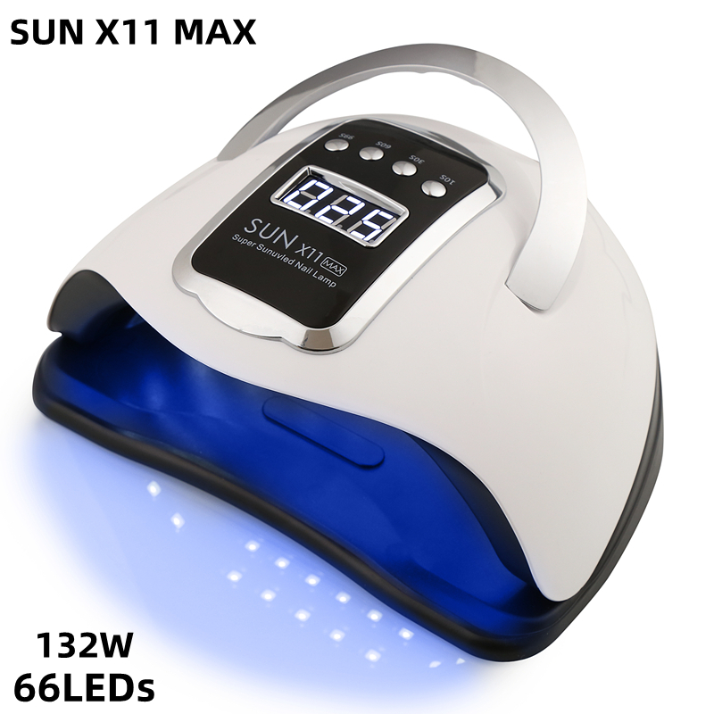 280W SUN X11MAX Nail Dryer Machine 66 LEDs Lamp Quick-drying Gel Polish UV Lamp Timer Auto Sensor Manicure Pedicure Salon Tools