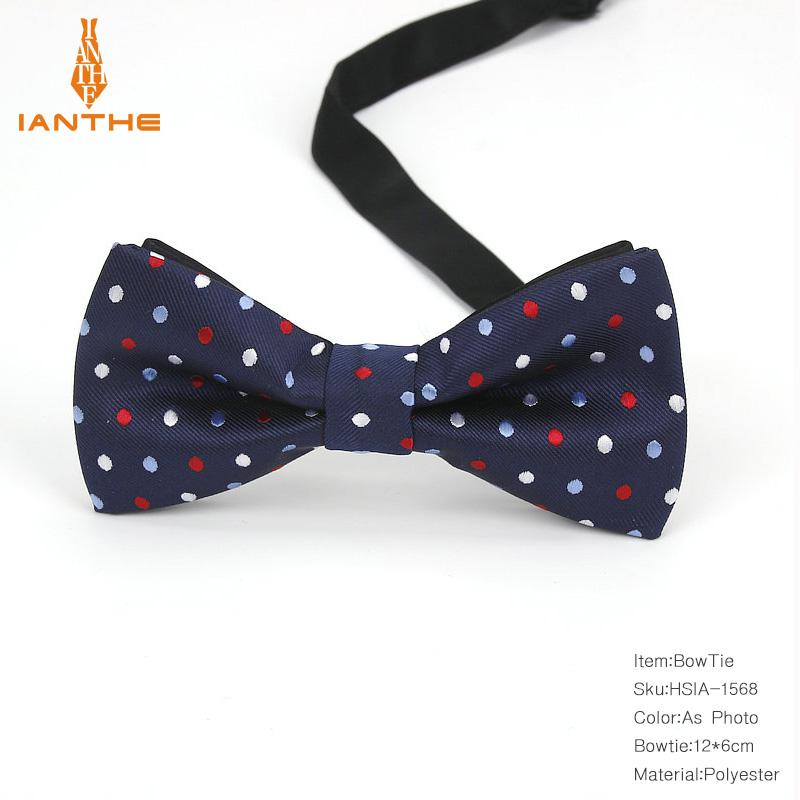 Bowtie mannen formele stropdas jongen mannen business wedding strikje Mannelijke Dress Shirt krawatte legame dot zijde vlinder: IA1568