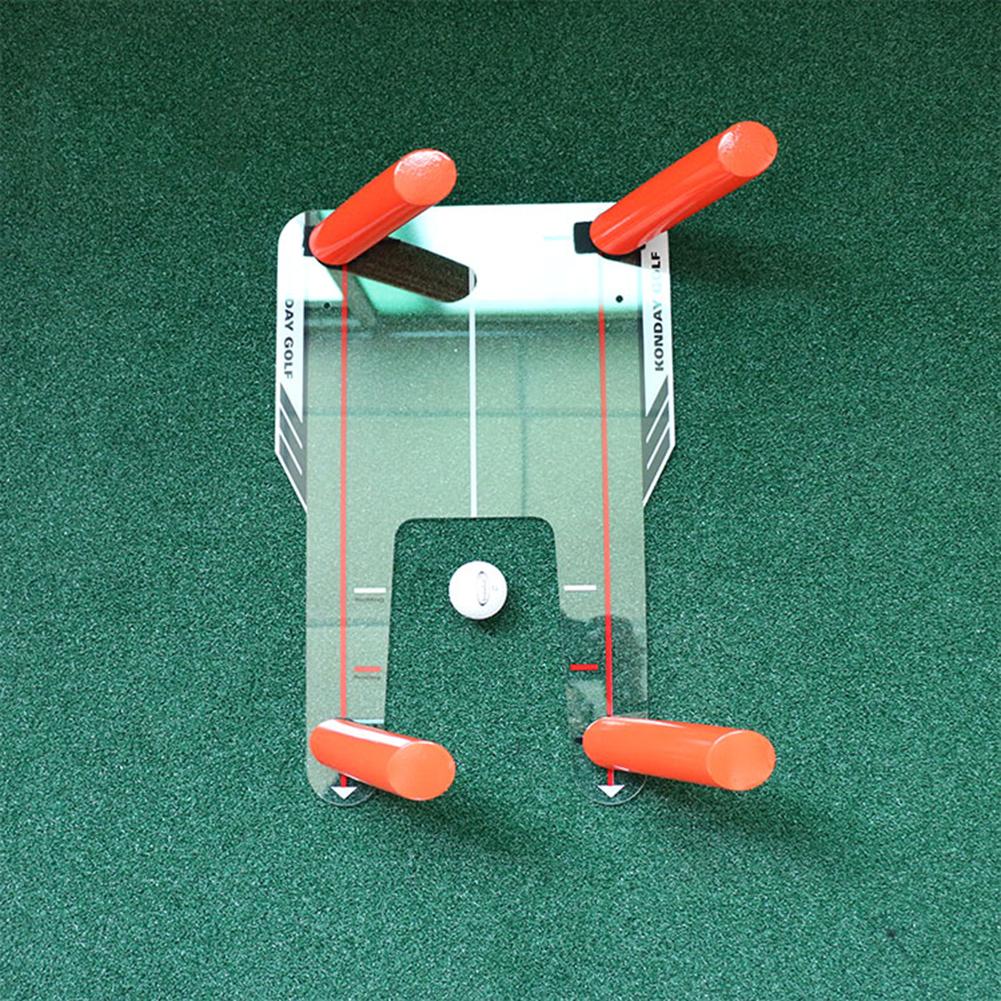 PC Golf Alignment Trainer Aid Swing Training Speed Trap Practice Base Tool