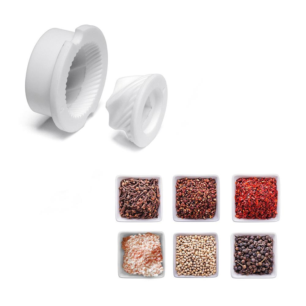 Molinillo de pimienta de 5/8/10 pulgadas, molino de sal, molino de especias manual de madera con fuerte molinillo de cerámica ajustable