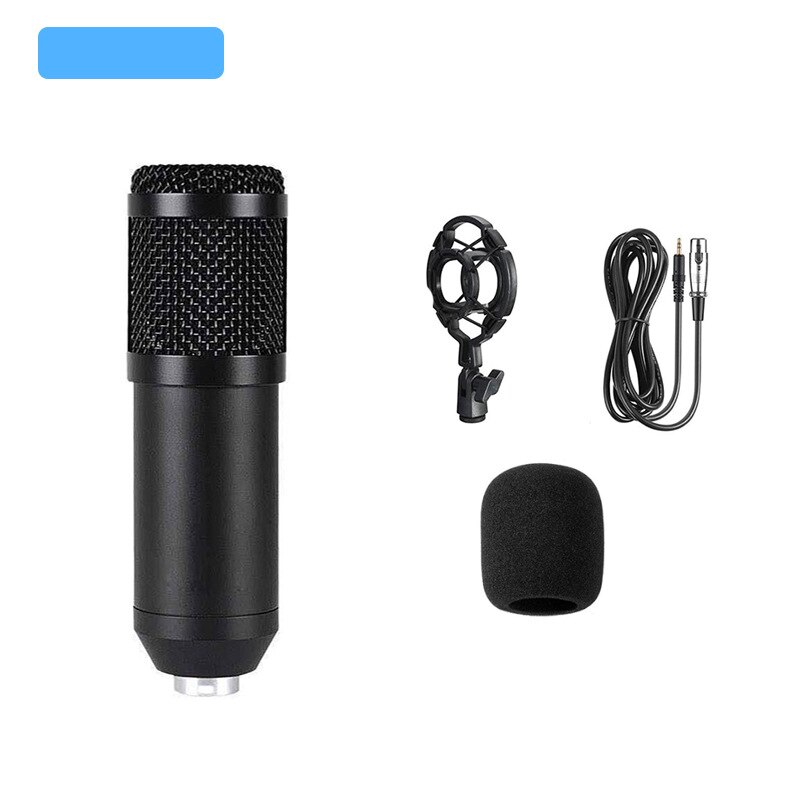 Karaoke microphone  bm800 studio condenser microphone mic for ktv radio braodcasting singing recording computer: Purple