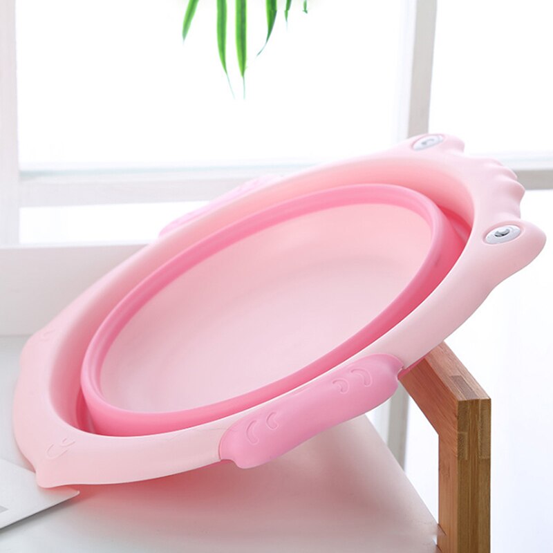 Portable Foldable Baby Bath Tub Children's Bathtub Wash Holder Foot Bath Basin Cute Infant Wash Basin Collapsible Tourism