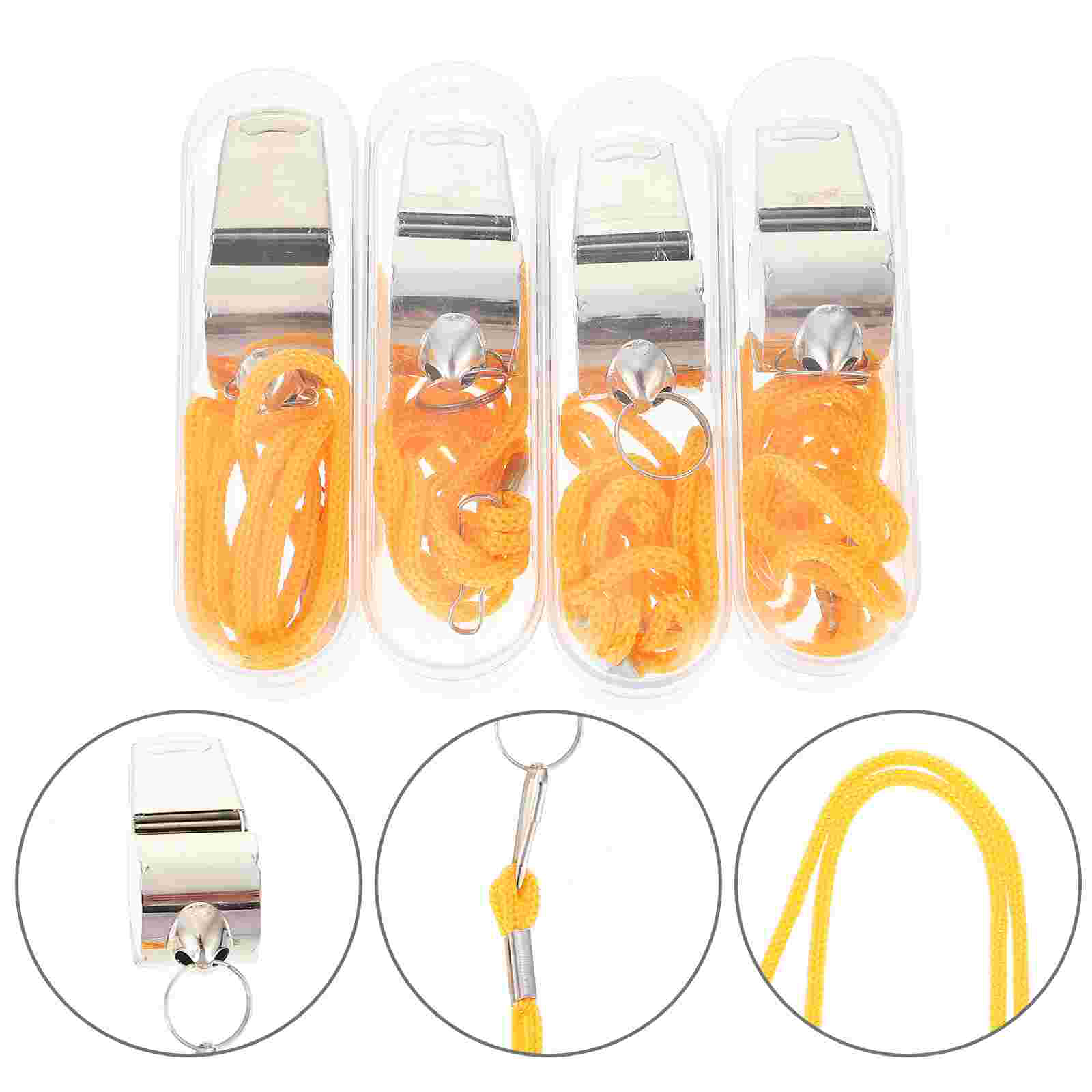 Fischio portatile professionale del fischio del metallo del fischio 4Pcs per il calcio all'aperto della partita: Default Title