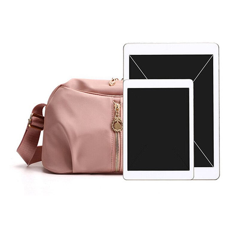 Vintage waterdichte nylon messengertas voor dames, schoudertas, crossbodytas, kleine tas met schelpen, bolsa feminina, ritsen, pakket