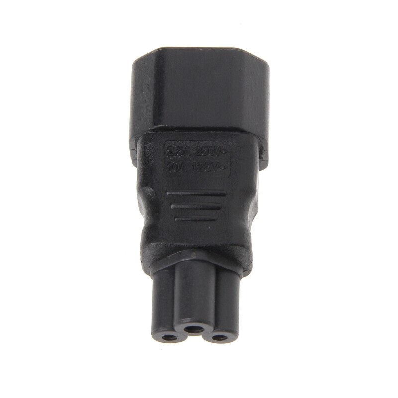 Iec 320 C14 3-Pin Male Naar C5 3-Pin Female Power Plug Converter Adapter Onderdelen