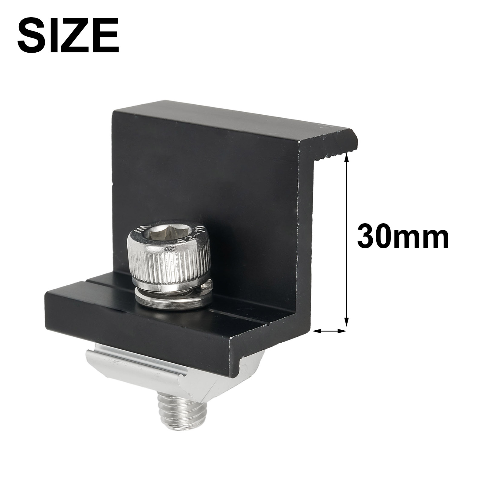 Solar Panel Mounting Fixing Clamp PV End Clamp Middle Clamp Mounting 30mm/35mm PV Panel Clip For Solar Panel