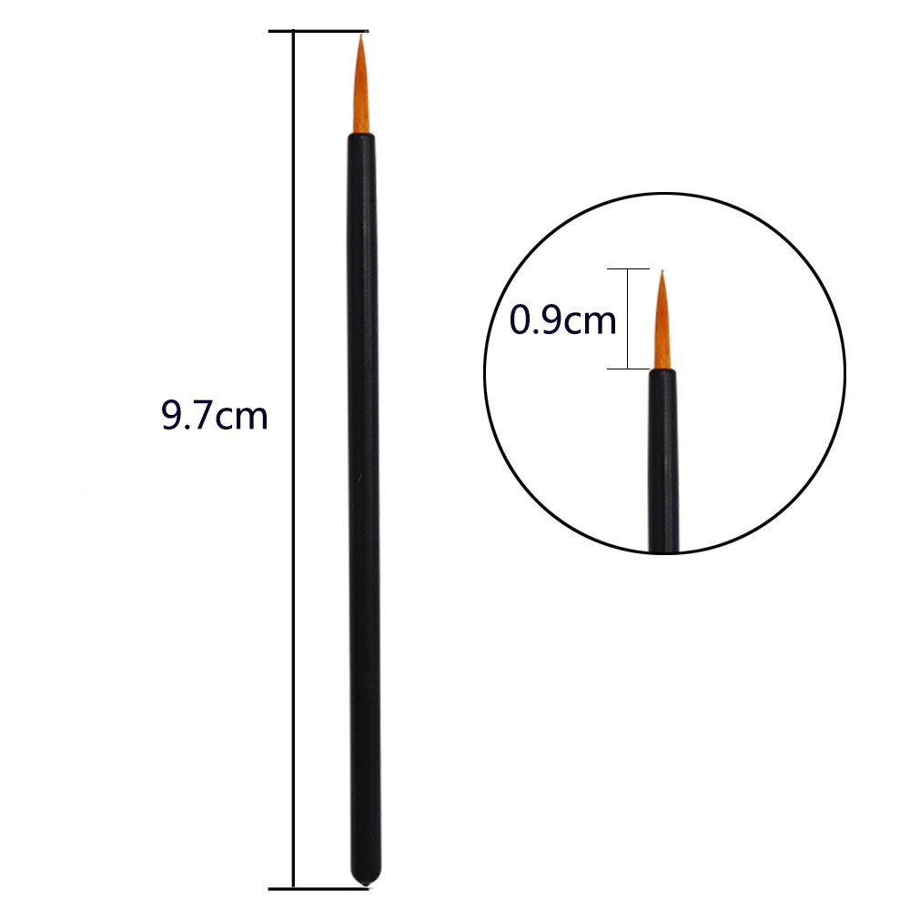 100pcs Disposable Eyeliner Brushes Individual Applicator Superfine Fibre Swab Eye Liner Liquid Wand Eye Liner Brush