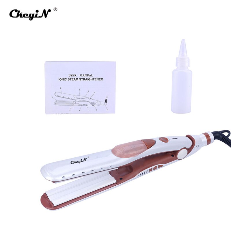 Vapor Hair Straightener Tourmaline Ceramic Steam Flat Iron Fast Heat Hair Styling Tool Steampod Hair Straightener 0: Default Title