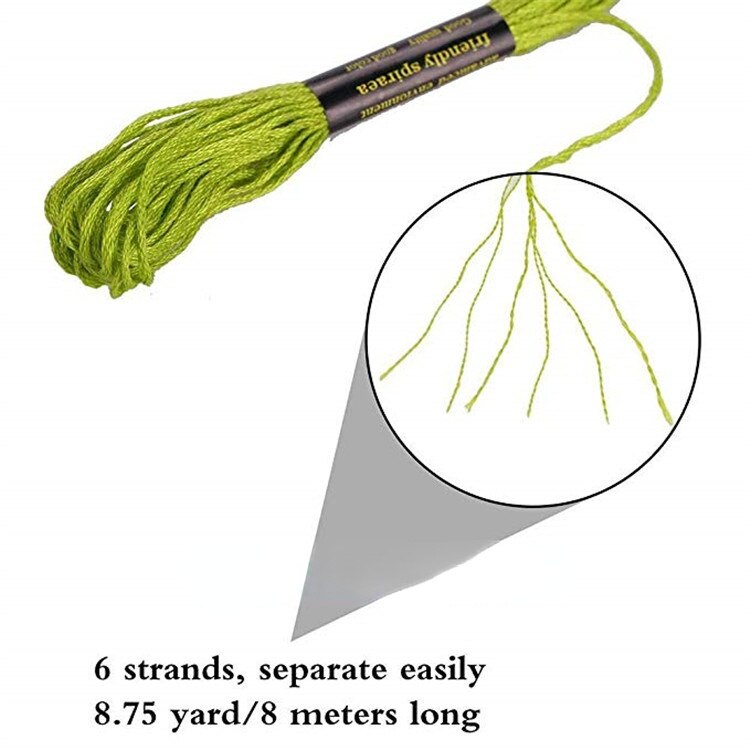 100 Color Cross Stitch Thread Ecological Cotton Thread Hand Woven Embroidery Thread Embroidery Thread Sewing Supplies