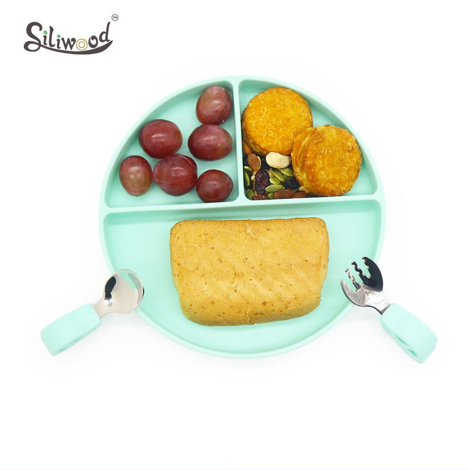 Vauvan astiat silikonilautanen imutarjotin liukueste minimatto taapero astiasto lasten astiasto lasten vauvanruokien syöttökulho
