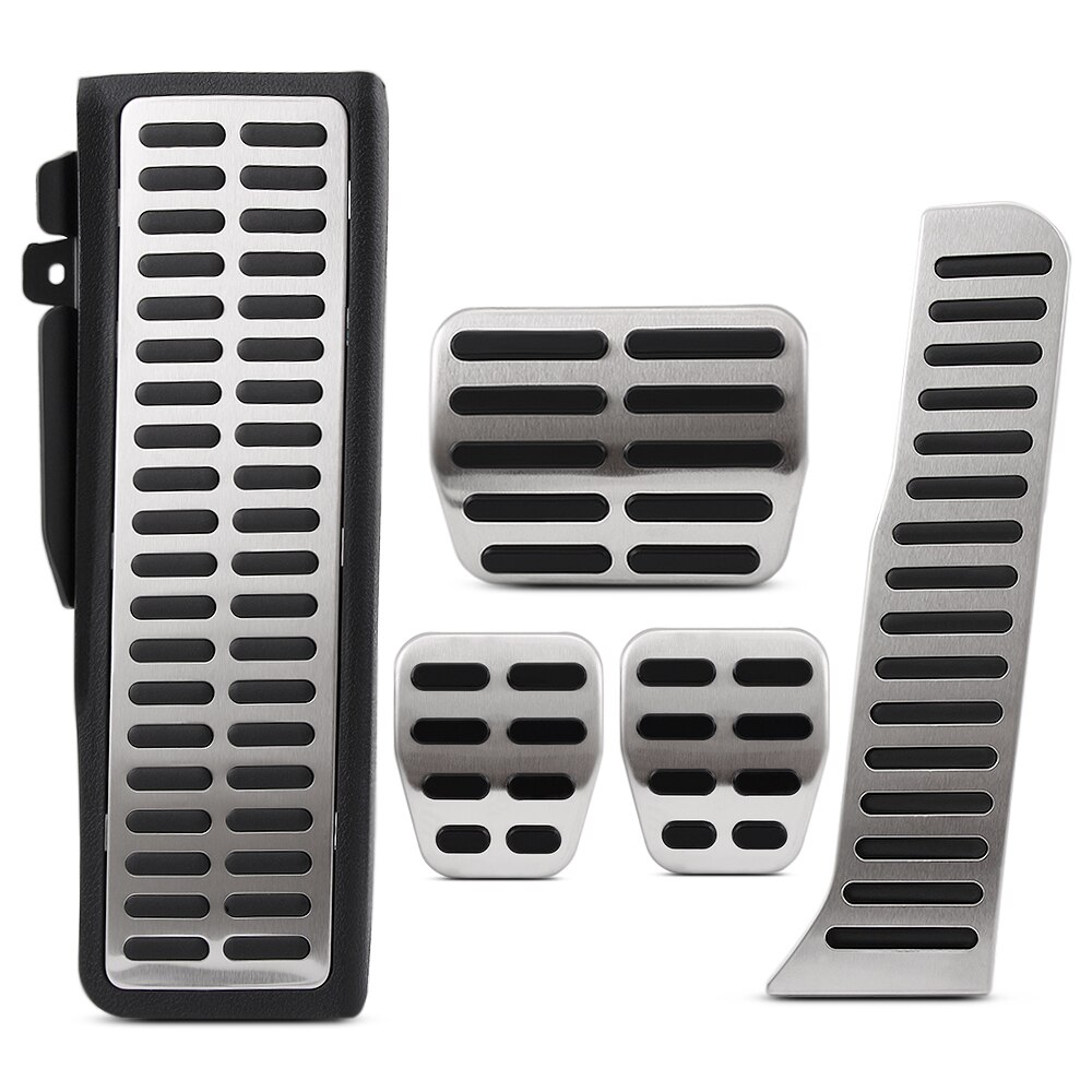 Car Footrest Gas Clutch Brake Pedal Cover Kit For VW Jetta Golf Scirocco Rabbit EOS Tiguan For Skoda Octavia For Seat Altea AT