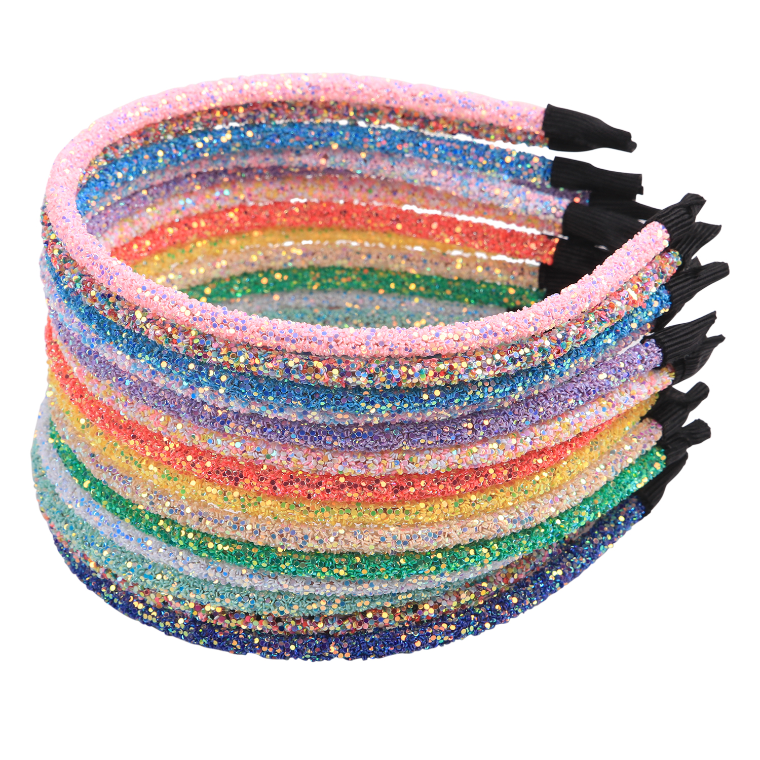 1PC Leuke Meisjes Hoofdbanden Glitter Regenboog Haarbanden Sparkly Haarbanden Kids Kinderen Party Decoratie Haaraccessoires