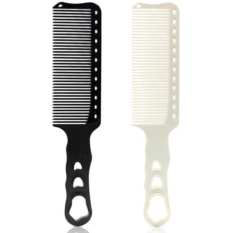 White Strong Anti Static Hair Comb Wide Teeth Long Hair Combo Heat Resistant Hairdressing Comb for Salon Tools