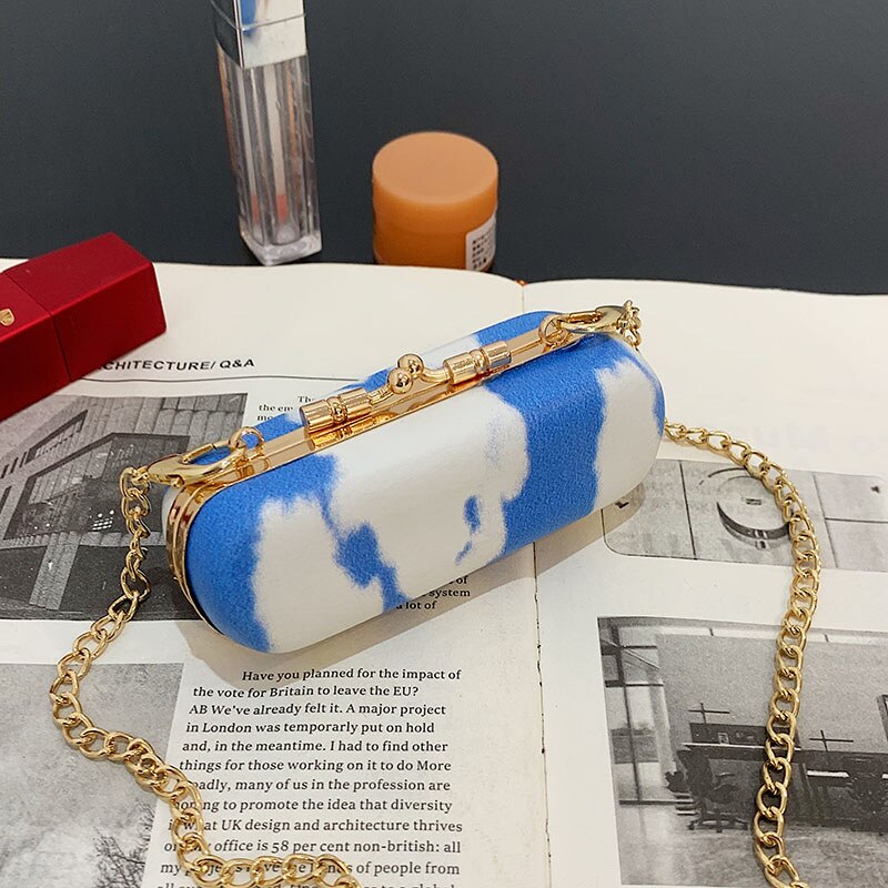 Mini Lippenstift Halfter Schulter Tasche mit Spiegel Faux Leder Frauen Abnehmbare Kette Reise Crossbody Geldbörse machen-hoch Lagerung Handtasche