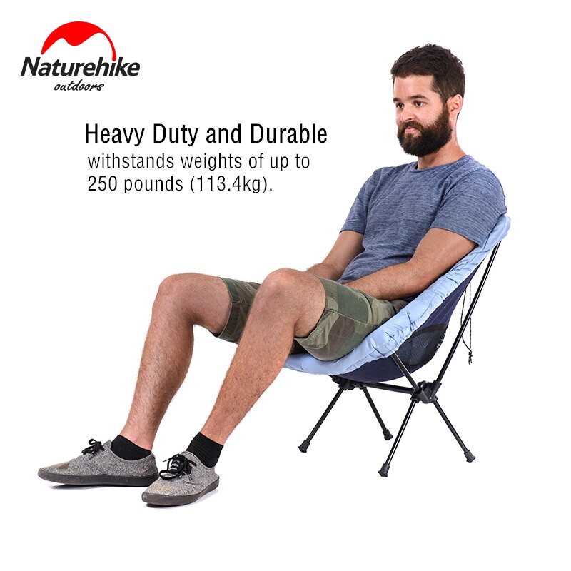 Naturehike campingstol lav rygg aluminium lettvekts stol sammenleggbar piknik fiske strandstol turist stol sammenleggbar stol