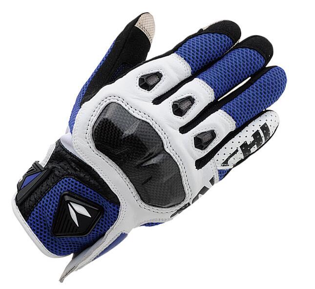 Freies RS-TAICHI RST411 5 farbe motorrad handschuhe Sommer Gittergewebe handschuhe größe: s M L XL XXL: Blau / L