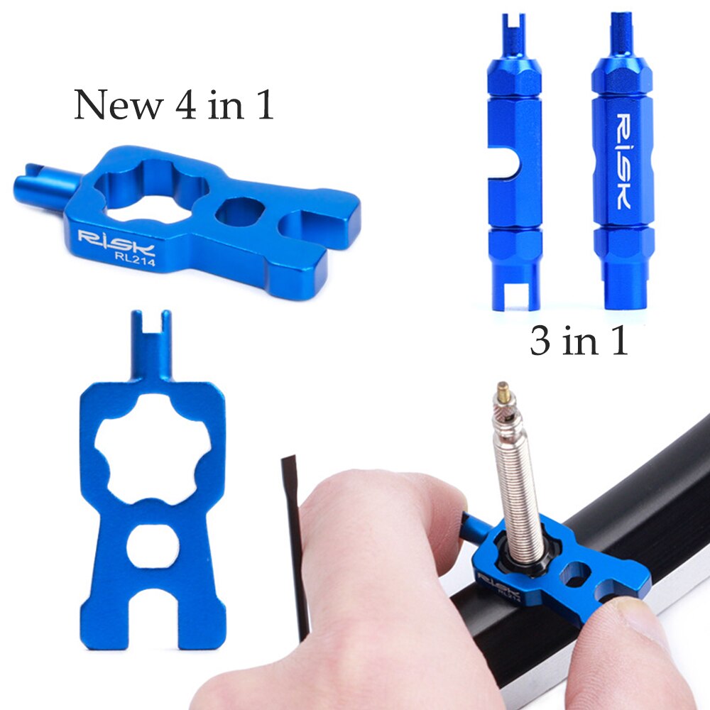 4 1 Bicycle Valve Tools Multifunction / Valve Disassembly Installation Tool For MTB Road Bike