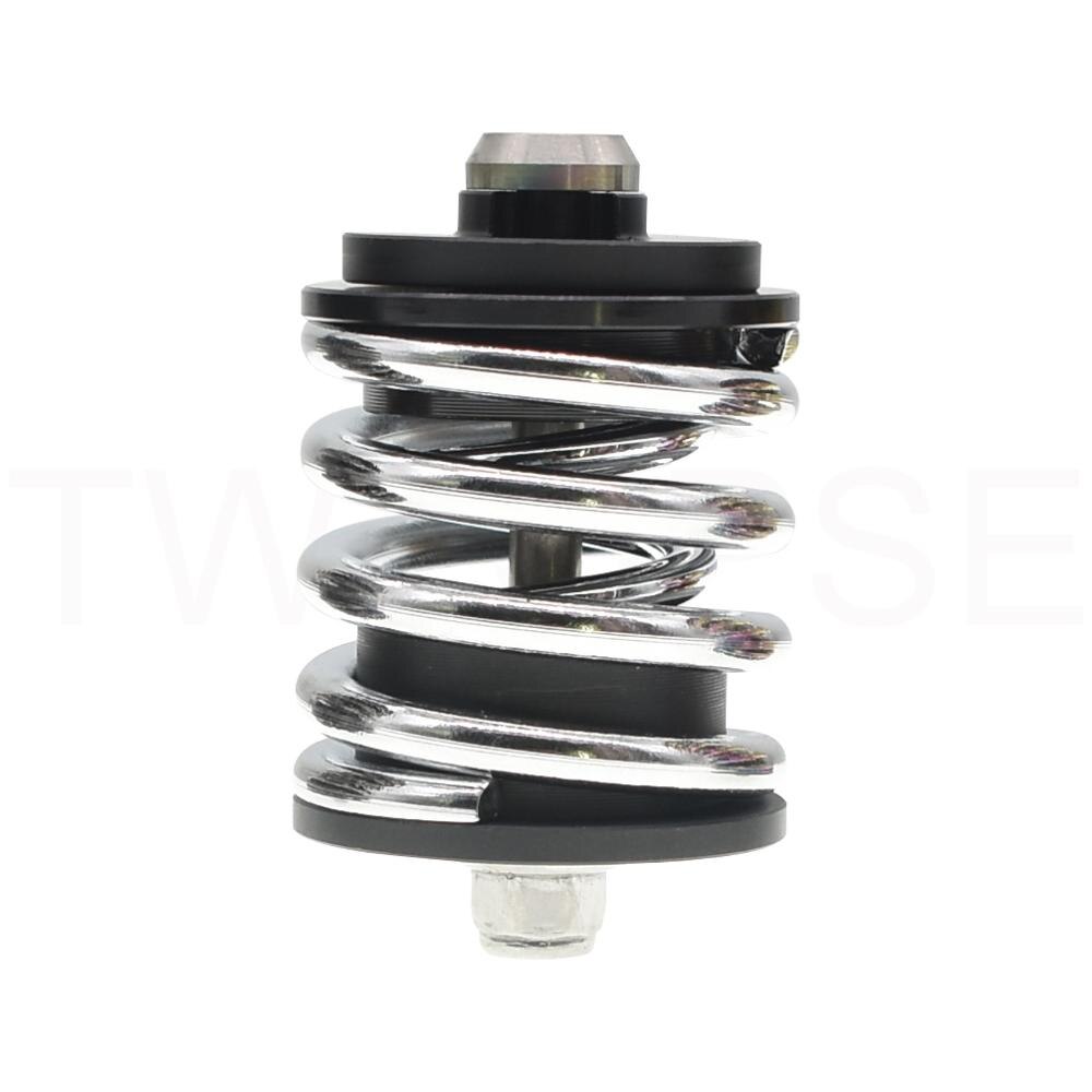 TWTOPSE Bicycle Bike Double Layer Rear Shock For Brompton 3SIXTY Folding Bike Cycling 2 Spring Suspension Rear Shock Alloy Pad: Silver