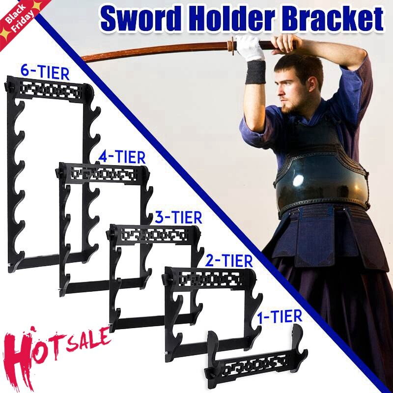 1 sztuk ozdoba robić powieszenia na ścianie uchwyt Katana uchwyt stojak uchwyt z wieszakiem stojak Dom dekoracja wyświetlacz ścienny 1/2/3/4/6szczebel