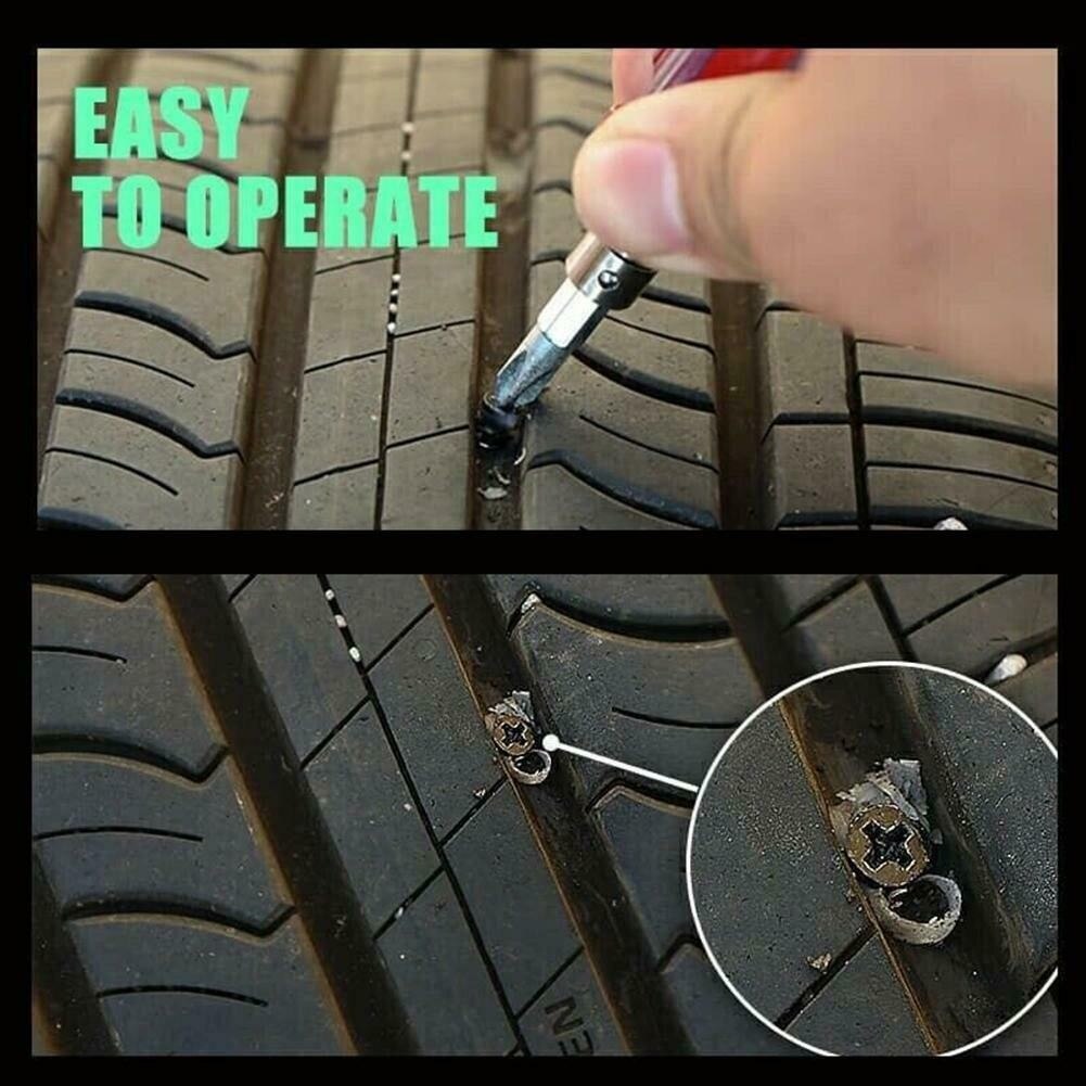 10Pcs Tire Repair Rubber Nail Puncture Repair Nail Car Truck Motorcycle Scooter Bike Vacuum Tyre Tire Tubeless Repair Kit Tool