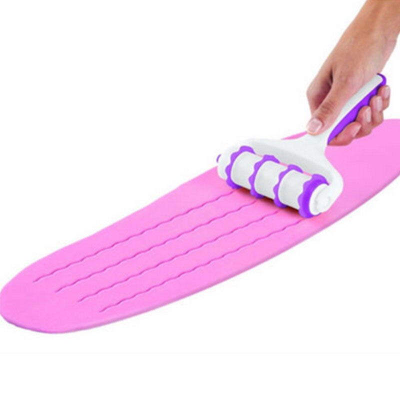 Cake Gereedschappen Fondant Strip Lint Cutter Sugarcraft Tool Cake Deegroller Embosser Gerold Set Cake Decorating Gereedschap