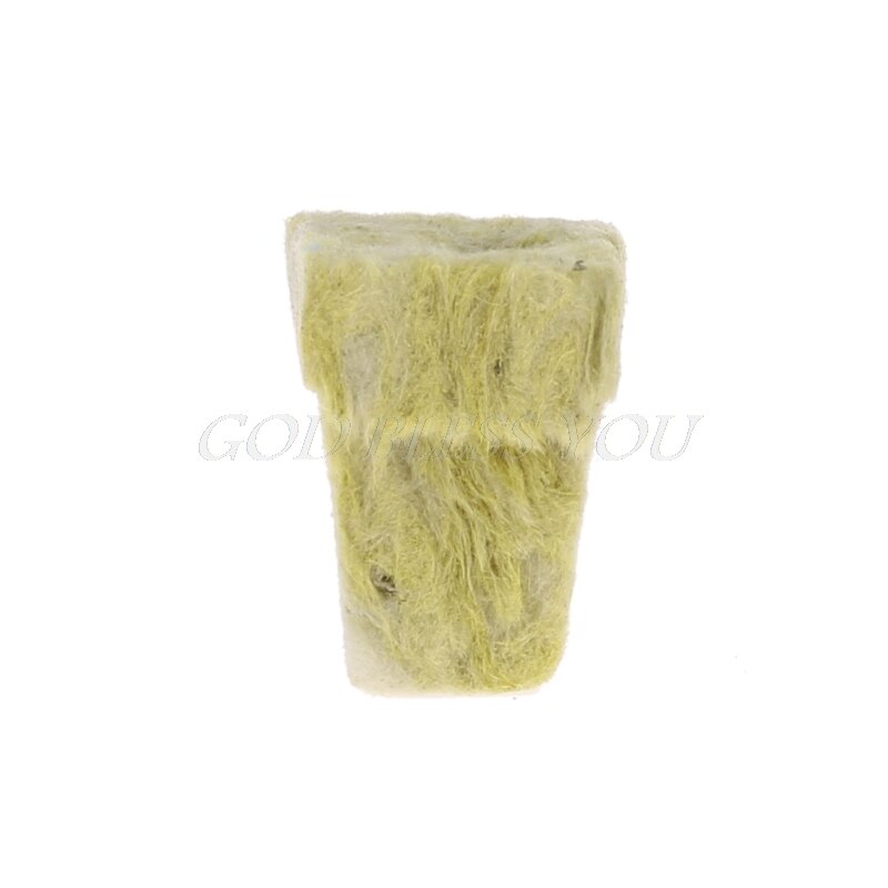 Rockwool kub hydroponisk odlingsmedia jordfri odling plantering kompress bas: 2.5 cm x 4.0cm