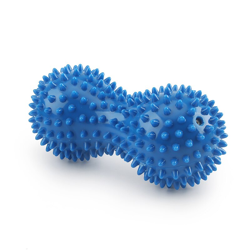 Jordnötsmassage boll fascia boll fitness igelkott boll lyfta boll lindra muskelsmärta stress jordnöts akupunkt bollterapi: Mörkblå