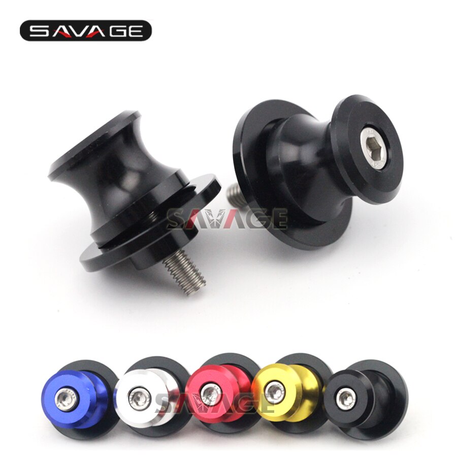 Swingarm bobines curseur pour Aprilia RSV 1000/1000R/4/4R SMV 750/1200 Tuono 1000/1000R EVT1200 SL750 vis de support M6 CNC