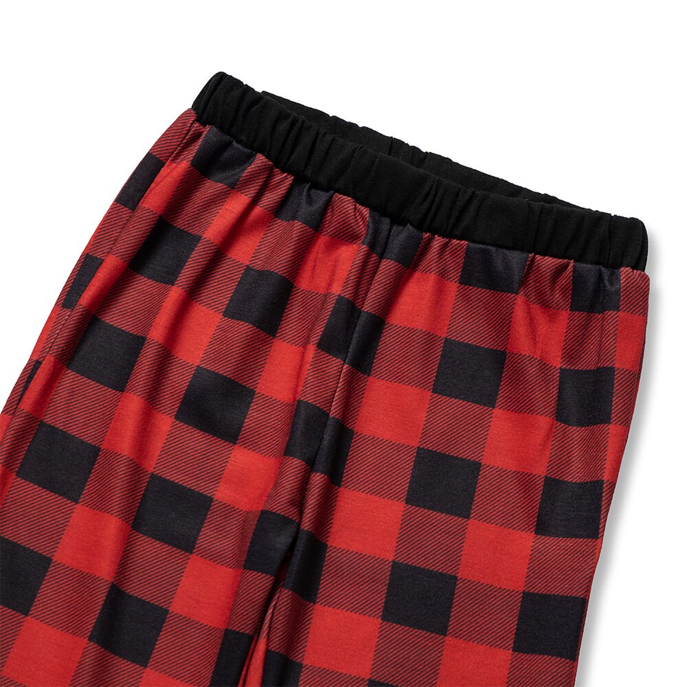 Nashakaite familie julepyjamas rød rutete mor datter langt sønn baby julepyjamas varm julepyjamas familie